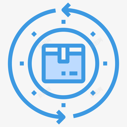 退货送货76蓝色图标svg_新图网 https://ixintu.com 蓝色 退货 送货