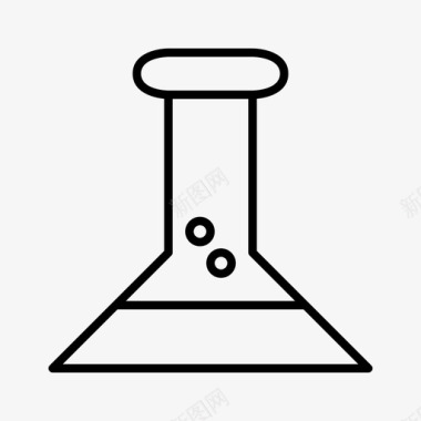 化学品锥形瓶实验室图标图标