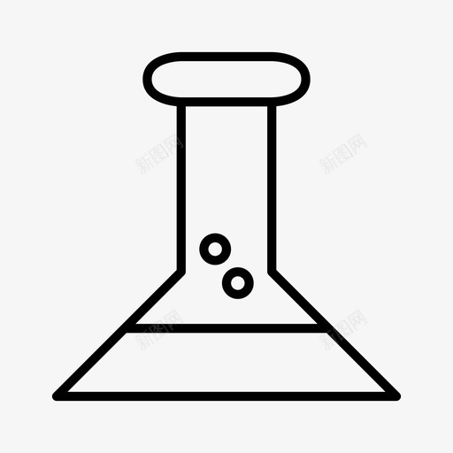 化学品锥形瓶实验室图标svg_新图网 https://ixintu.com 化学品 实验室 工业 研究 锥形