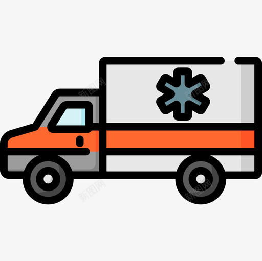 救护车车辆和运输12线性颜色图标svg_新图网 https://ixintu.com 救护车 线性 车辆 运输 颜色