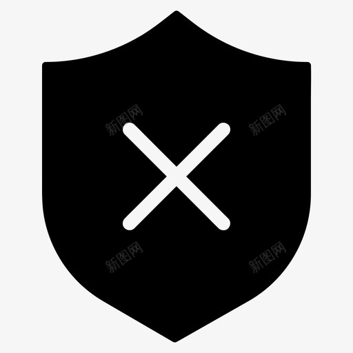 拒绝取消安全图标svg_新图网 https://ixintu.com 取消 安全 拒绝 警告 防护