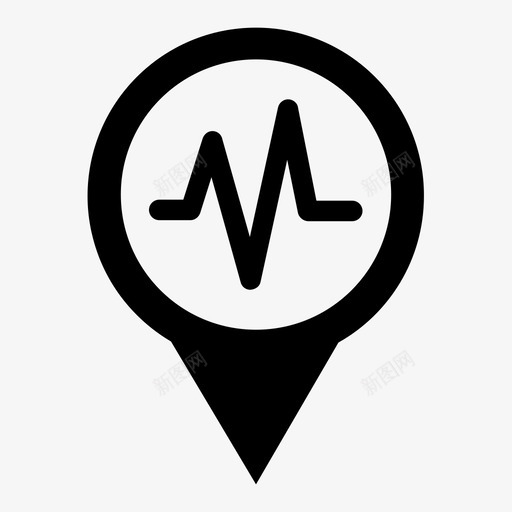 医院位置诊所地图图标svg_新图网 https://ixintu.com 医生 医院位置 地图 诊所