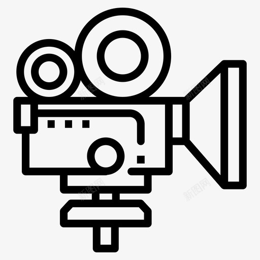 专业电影摄像机电影摄像机摄像机图标svg_新图网 https://ixintu.com 专业 图标 摄像机 生产线 电影 视频
