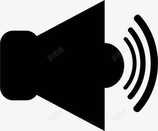 扬声器声音取消静音图标svg_新图网 https://ixintu.com 取消 声音 扬声器 静音 音量