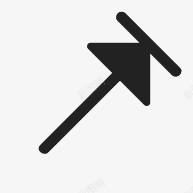 对角停止箭头竖直对角停止箭头向上向右停止箭头图标图标