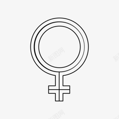 女性象征女性符号图标图标