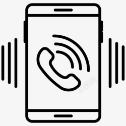 移动网络数码铃声电话联系人来电图标高清图片