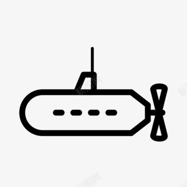 潜水艇潜水器军用图标图标