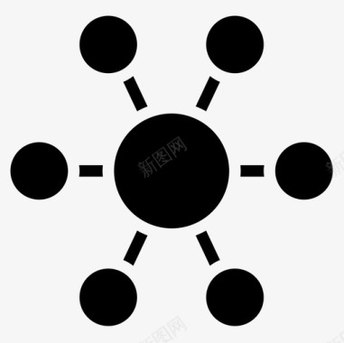 圆图表和图表2字形图标图标