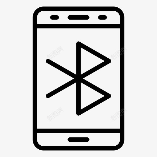 手机蓝牙媒体共享共享图标svg_新图网 https://ixintu.com 共享 媒体共享 手机蓝牙 技术 计算机技术