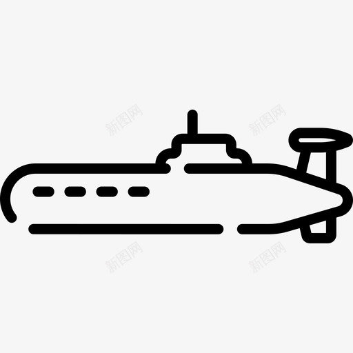 潜艇车辆和运输11线性图标svg_新图网 https://ixintu.com 潜艇 线性 车辆 运输