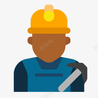 矿工工作和职业2单位图标图标
