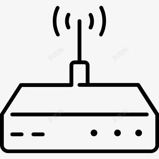 路由器设备fi图标svg_新图网 https://ixintu.com fi wi 互联网 电子竞技 设备 路由器