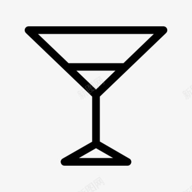 玻璃杯酒鸡尾酒图标图标