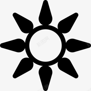 太阳光明阳光图标图标