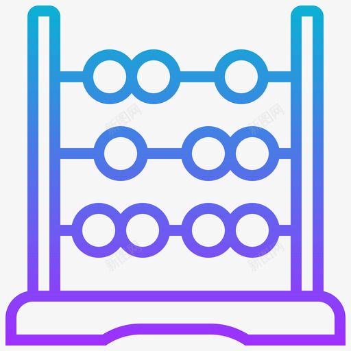 算盘教育210梯度图标svg_新图网 https://ixintu.com 教育 梯度 算盘