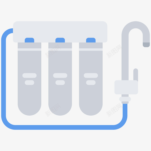 滤水器水管工12扁平图标svg_新图网 https://ixintu.com 扁平 水管 滤水器 管工