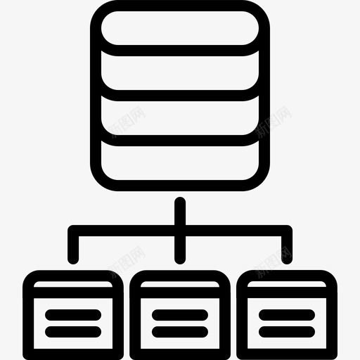 数据库开发者5线性图标svg_新图网 https://ixintu.com 开发者5 数据库 线性