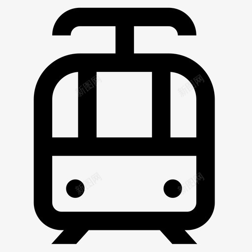 有轨电车公共交通概述图标svg_新图网 https://ixintu.com 交通 公共 有轨 概述 电车