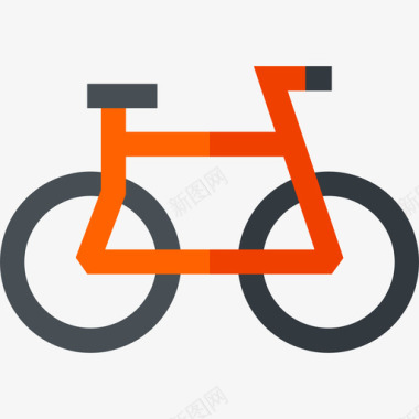 自行车车辆和运输工具4辆平车图标图标