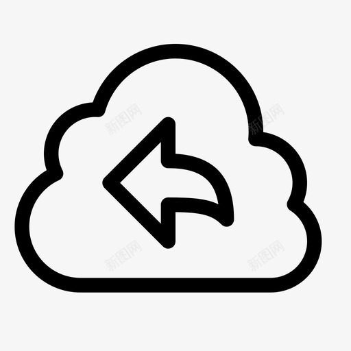 云回复返回在线图标svg_新图网 https://ixintu.com 上一次 云回复 云数据存储 在线 返回