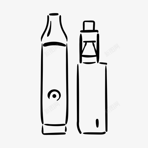 汽化器大麻医用图标svg_新图网 https://ixintu.com 医用 医用大麻 大麻 汽化器 烟