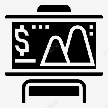 演示储蓄和投资15字形图标图标