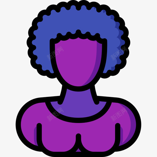 女性轮廓占位符2线性颜色图标svg_新图网 https://ixintu.com 占位符 女性 线性 轮廓 颜色