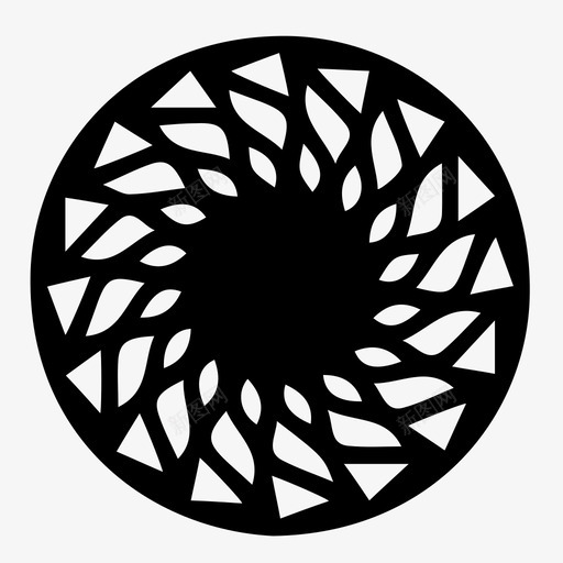 图案圆形图案几何图标svg_新图网 https://ixintu.com 几何 图案 圆形 对称