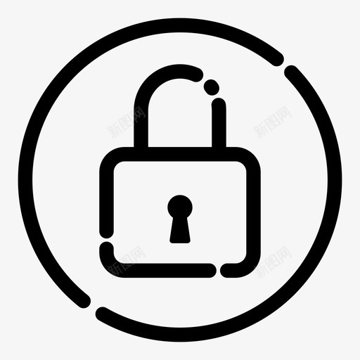 锁访问挂锁图标svg_新图网 https://ixintu.com pt2 保护 安全 密码 挂锁 访问