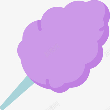 棉花糖甜点和糖果10平的图标图标