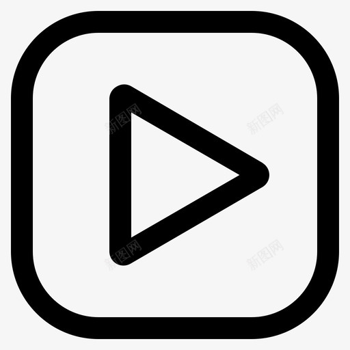 播放按钮多媒体音乐图标svg_新图网 https://ixintu.com 多媒体 按钮 播放 视频 音乐