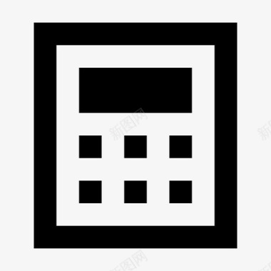 商务和办公会计计算图标图标