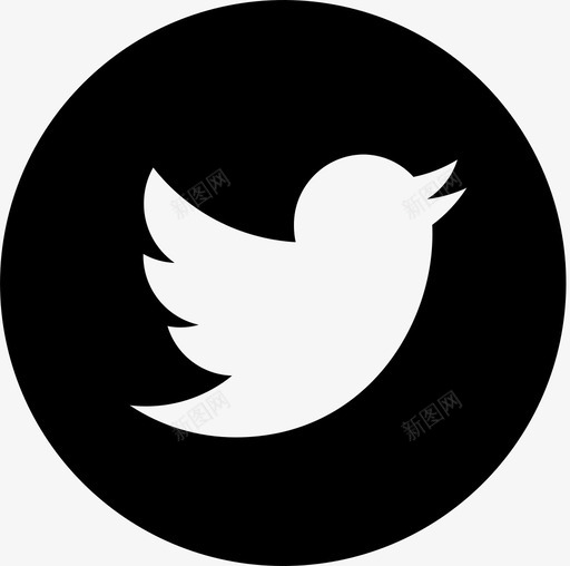 Twitter Icon ○svg_新图网 https://ixintu.com Twitter Icon ○