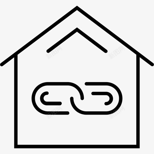 房子应用程序链接图标svg_新图网 https://ixintu.com 区块链 应用程序 房子 移动 链接 页面