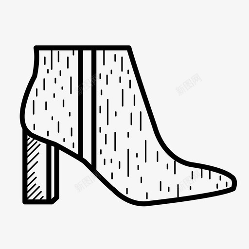 鞋时尚鞋类图标svg_新图网 https://ixintu.com 女士 手绘女性时尚图标 时尚 鞋 鞋类 鞋跟