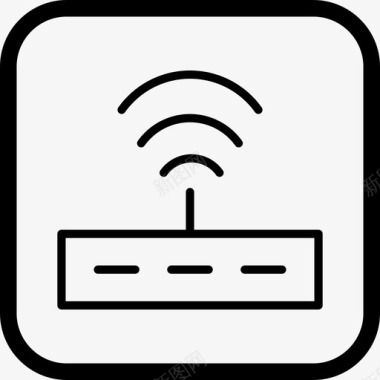 互联网信号路由器wifi图标图标