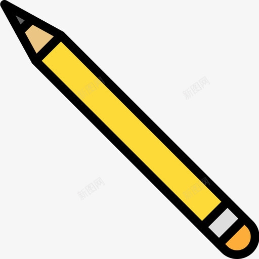 铅笔98号结构线颜色图标svg_新图网 https://ixintu.com 98号 结构 铅笔 颜色