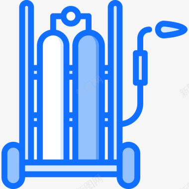 焊接水管工14蓝色图标图标