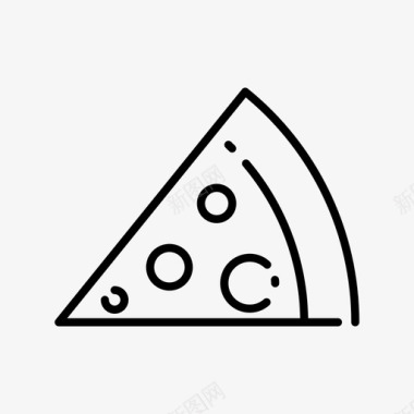 披萨街头食品5直系图标图标
