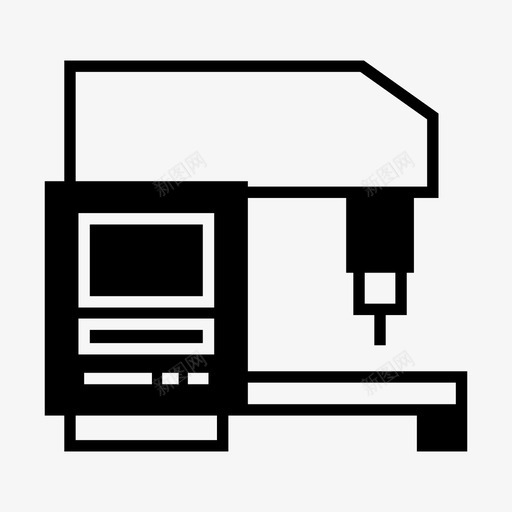 数控自动化硬件图标svg_新图网 https://ixintu.com 制造 数控 机器人 机械 硬件 自动化