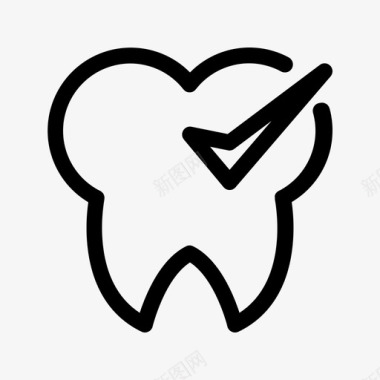健康牙齿诊所牙科图标图标