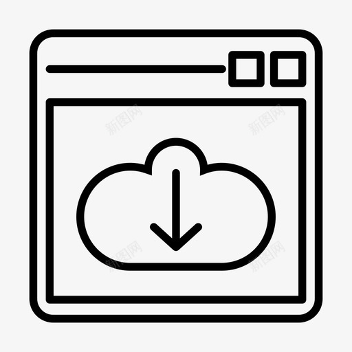 保存云数据图标svg_新图网 https://ixintu.com 下载 传输 保存 数据 文件