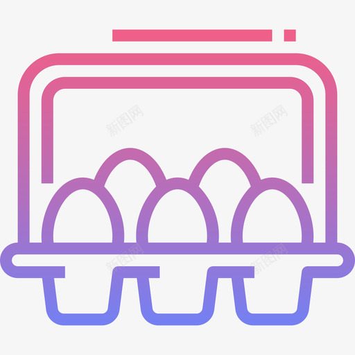 鸡蛋农场48线性梯度图标svg_新图网 https://ixintu.com 农场 梯度 线性 鸡蛋