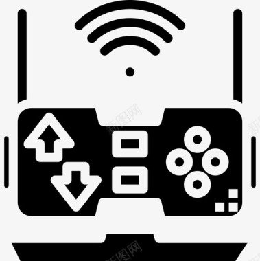 虚拟现实智能家居32固态图标图标