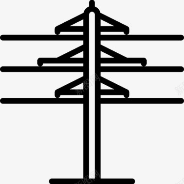 电源线电工7线性图标图标