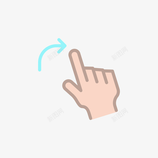 移动触摸手势7线条颜色图标svg_新图网 https://ixintu.com 手势 移动 线条 触摸 颜色