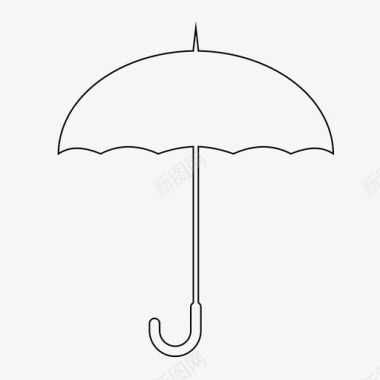 雨伞伞雨图标图标