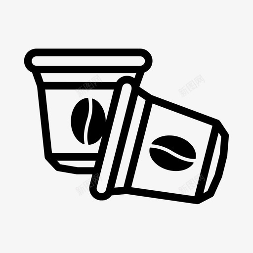 咖啡胶囊咖啡杯雀巢图标svg_新图网 https://ixintu.com 咖啡杯 咖啡系列 咖啡胶囊 雀巢