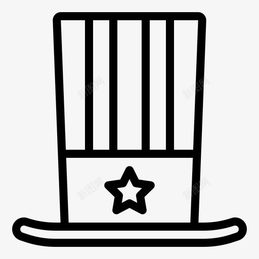 美国帽子庆祝独立日图标svg_新图网 https://ixintu.com 帽子 庆祝 游行 独立日 美国